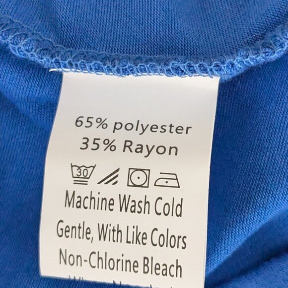 LILLUSORY Royal Blue Sleeveless Stretchy Knit Short Pencil Dress w Wrap; Size S - Picture 5 of 5